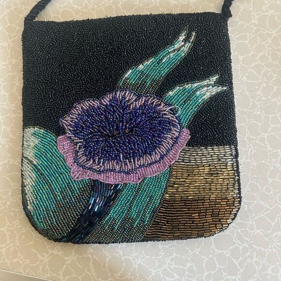 Vintage PATRICK SWEENEY The Last Tulip Comapny Beaded Purse - Picture 2 of 16